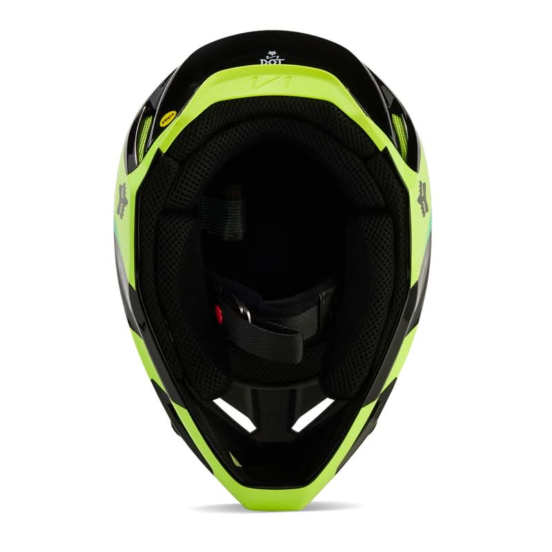 Fox V1 Streak Helmet Black/Yellow