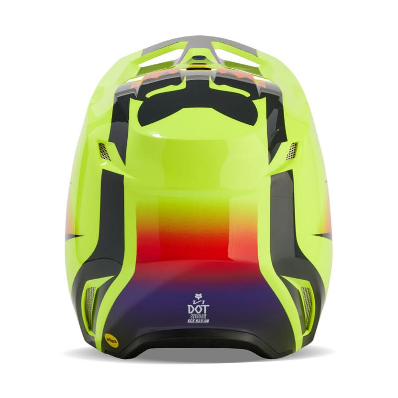 Fox V1 Flora Helmet Yellow helmet