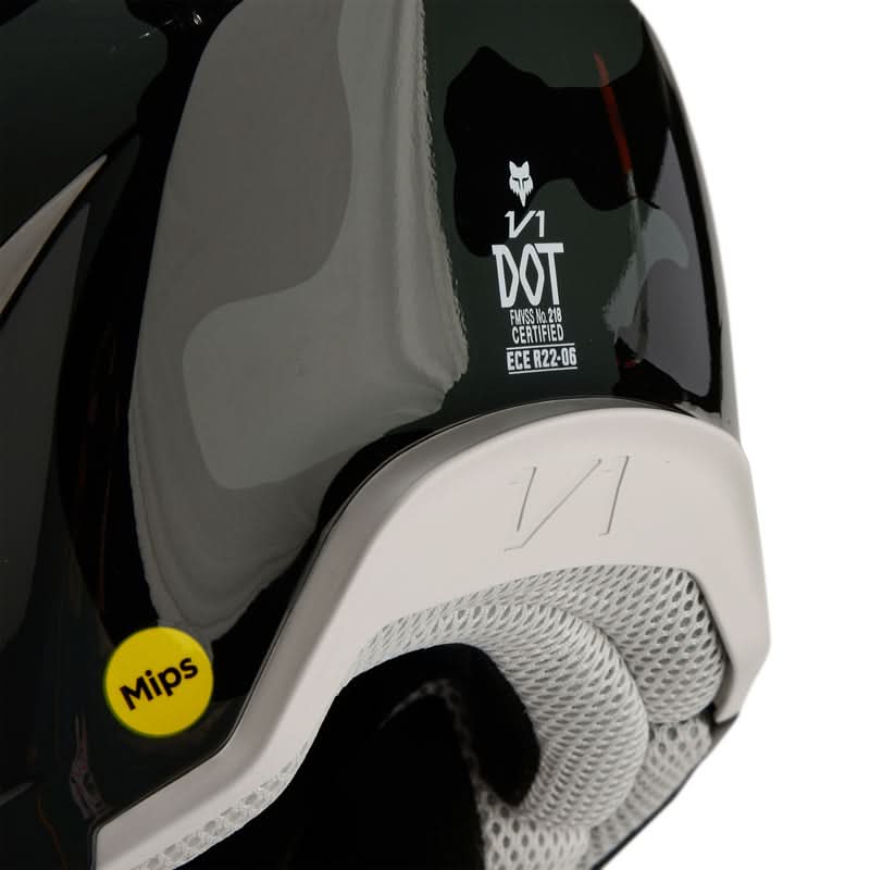Fox V1 Bnkr Helmet Black Camo
