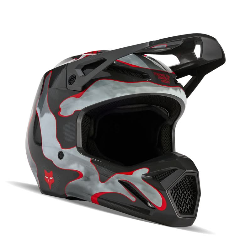 Fox V1 Atlas Helmet Grey/Red