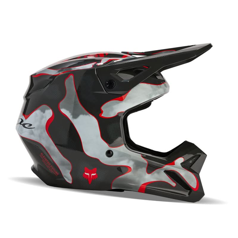 Fox V1 Atlas Helmet Grey/Red