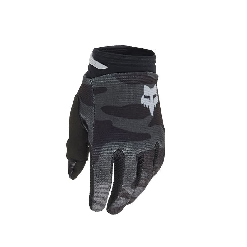 Fox Junior 180 Bnkr Black Camo gloves