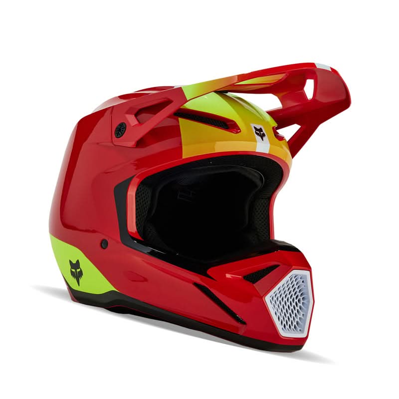 Fox Junior V1 Ballast Fluo Red helmet