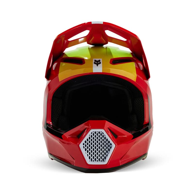 Fox Junior V1 Ballast Fluo Red helmet