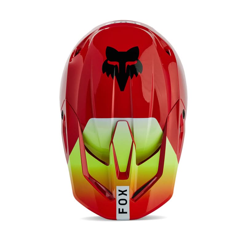 Fox Junior V1 Ballast Fluo Red helmet