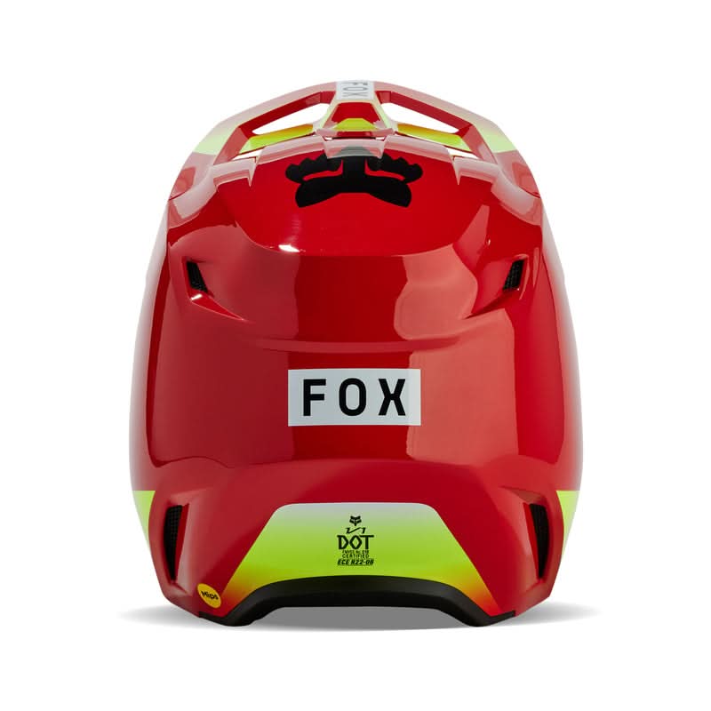 Fox Junior V1 Ballast Fluo Red helmet