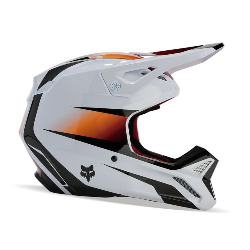 Fox Junior V1 Flora White/Black helmet
