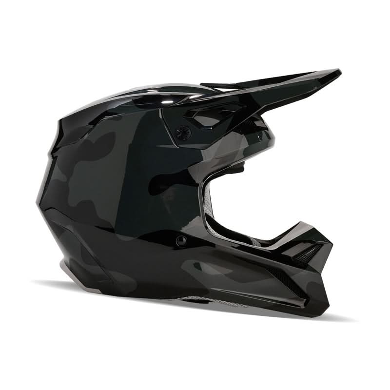 Fox Junior V1 Bnkr Black Camo helmet