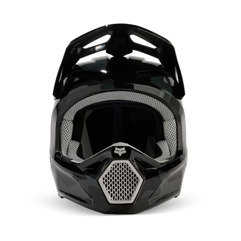 Fox Junior V1 Bnkr Black Camo helmet