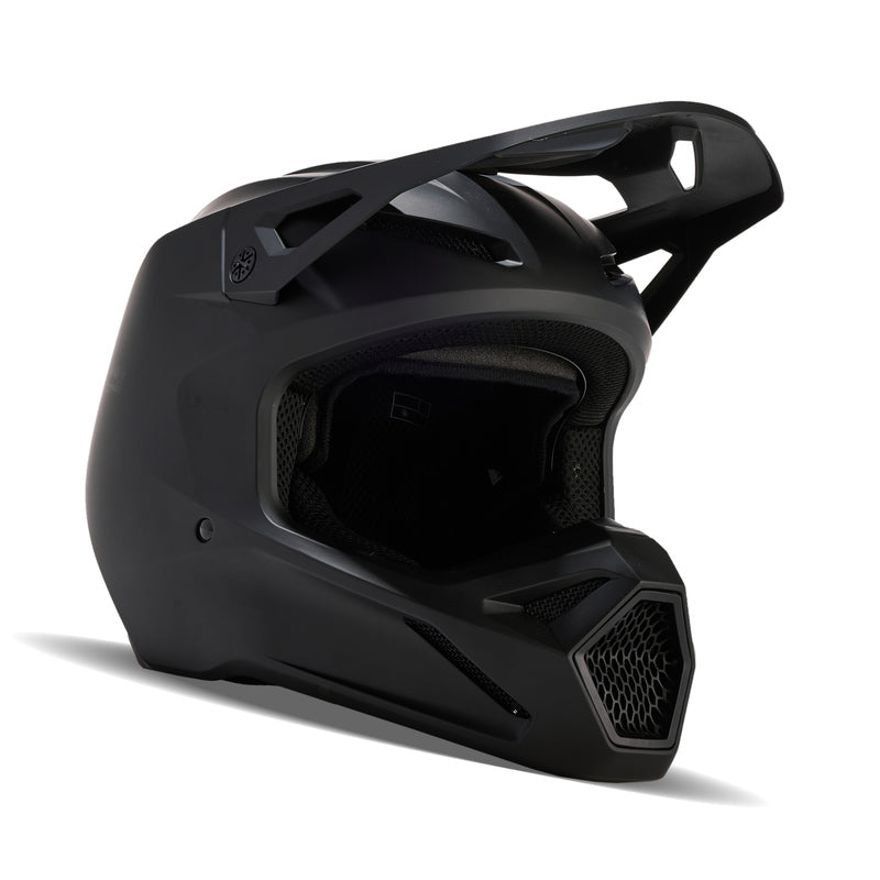 Fox Junior V1 Matte Black Matte Black helmet