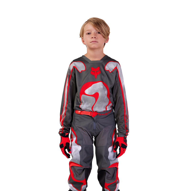 Fox Junior 180 Atlas Pants Grey/Red | RideHub