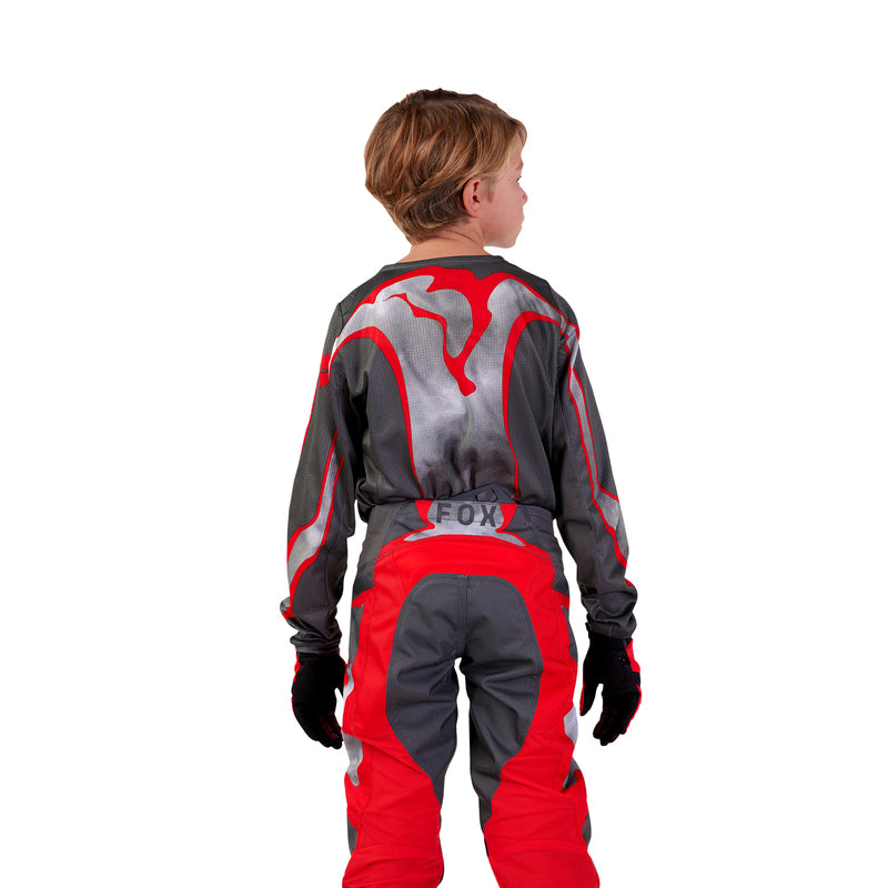 Fox Junior 180 Atlas Pants Grey/Red | RideHub