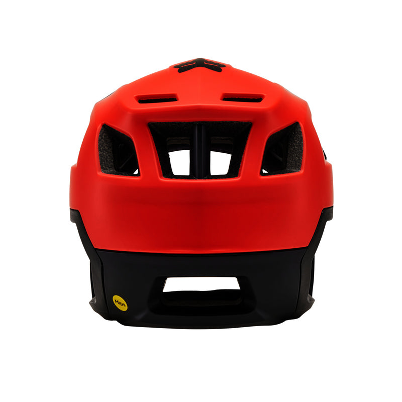 Fox Dropframe Orange Flame Bike Helmet