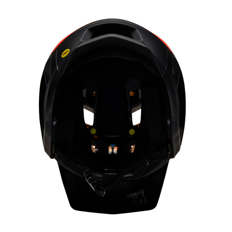 Fox Dropframe Orange Flame Bike Helmet