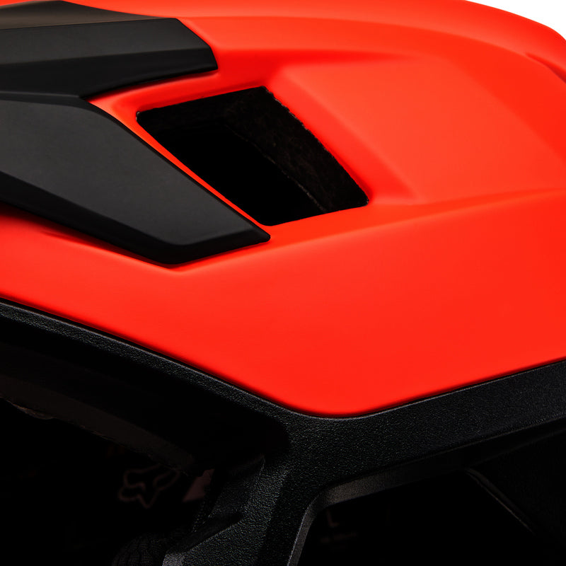 Fox Dropframe Orange Flame Bike Helmet