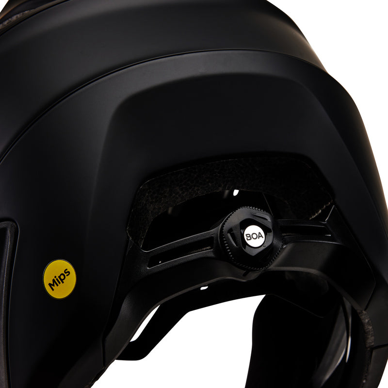 Fox Dropframe Pro Matte Black Bike Helmet