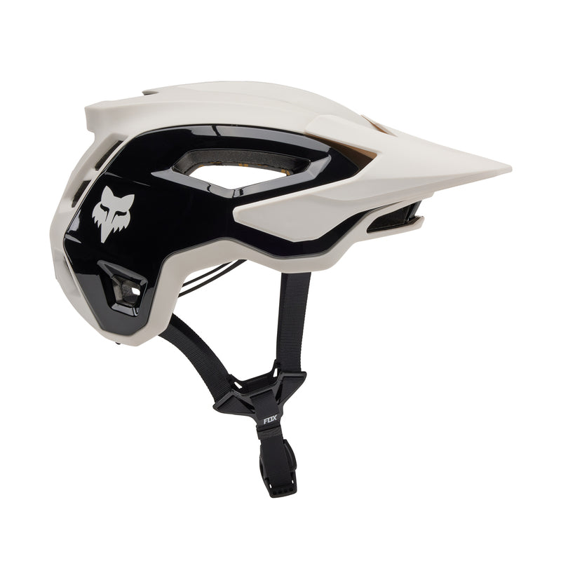 Fox Speedframe Pro Blocked Vintage White Bike Helmet