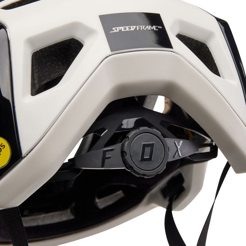 Fox Speedframe Pro Blocked Vintage White Bike Helmet