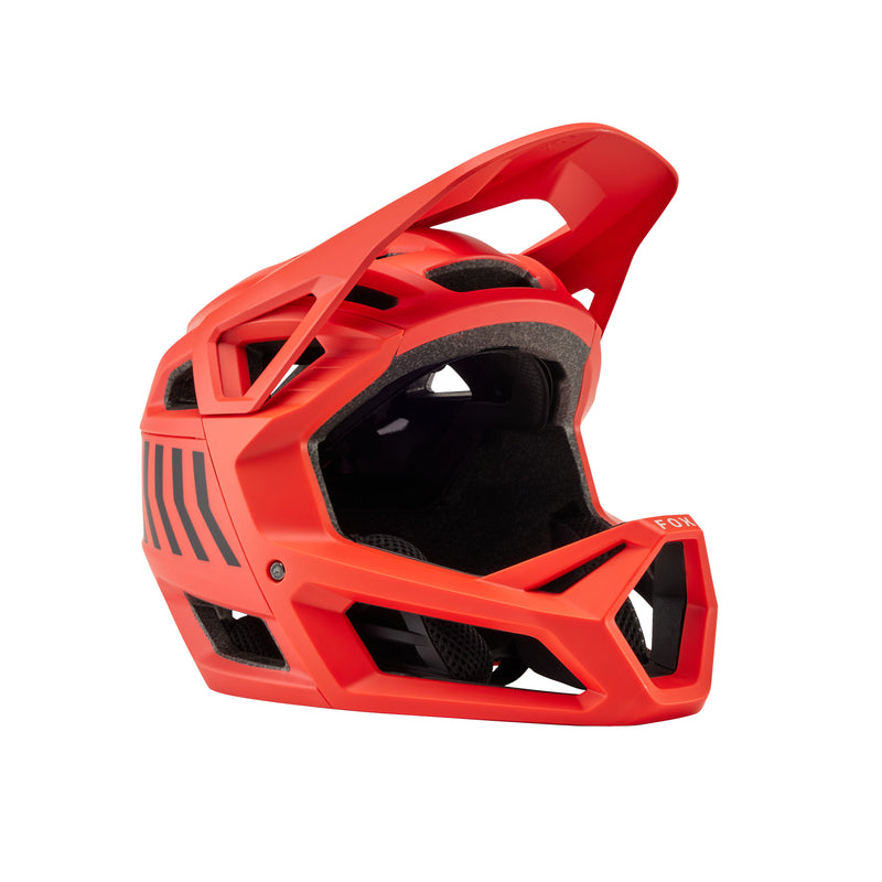 Fox Junior Proframe Nace Orange Flame Bike Helmet