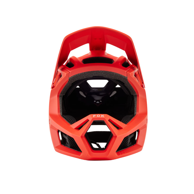 Fox Junior Proframe Nace Orange Flame Bike Helmet