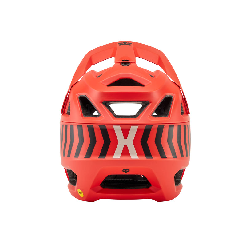 Fox Junior Proframe Nace Orange Flame Bike Helmet
