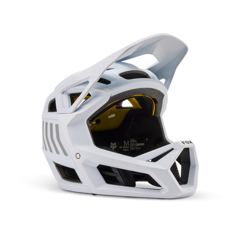 Fox Junior Proframe Nace White Bike Helmet