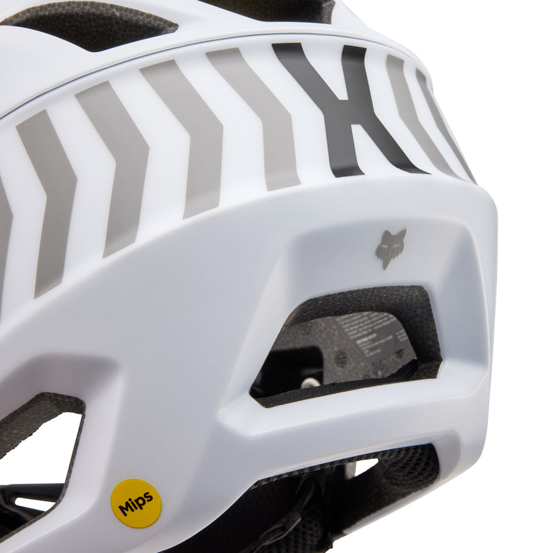Fox Junior Proframe Nace White Bike Helmet