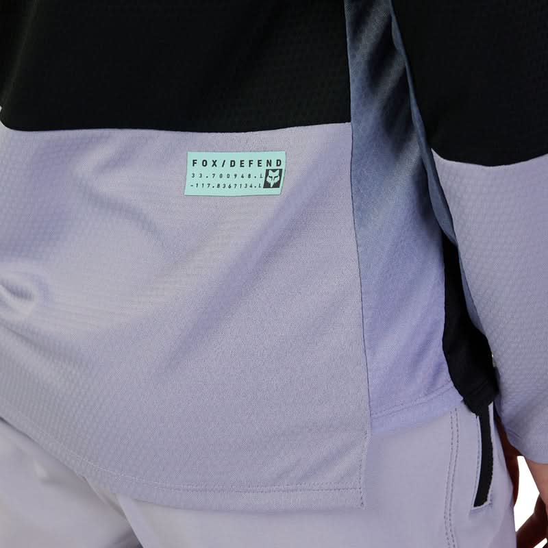 Fox Lady W Defend Race Black Long Sleeve Cycling Jersey | RideHub