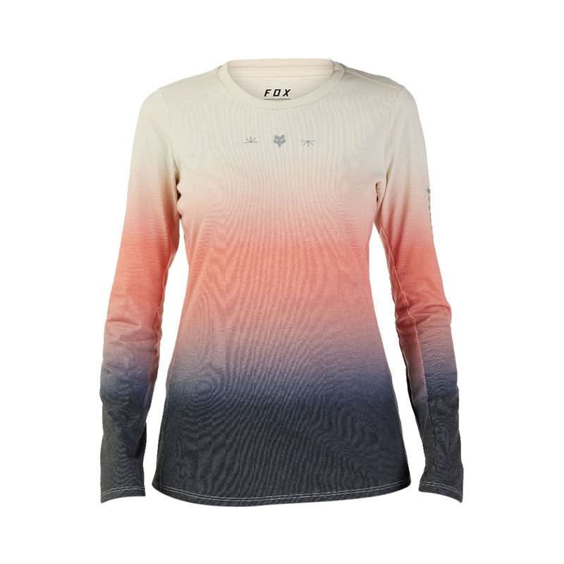 Fox Lady W Ranger Drirelease Mid Lunar Bone Long Sleeve Cycling Jersey | RideHub