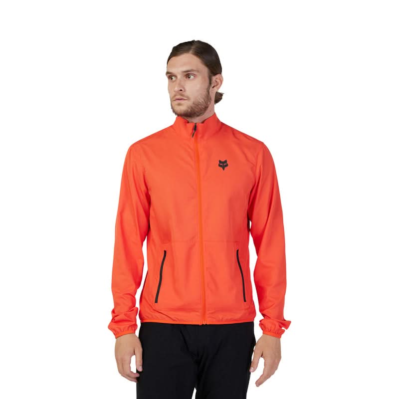 Fox Ranger Wind Orange Flame Rain Jacket