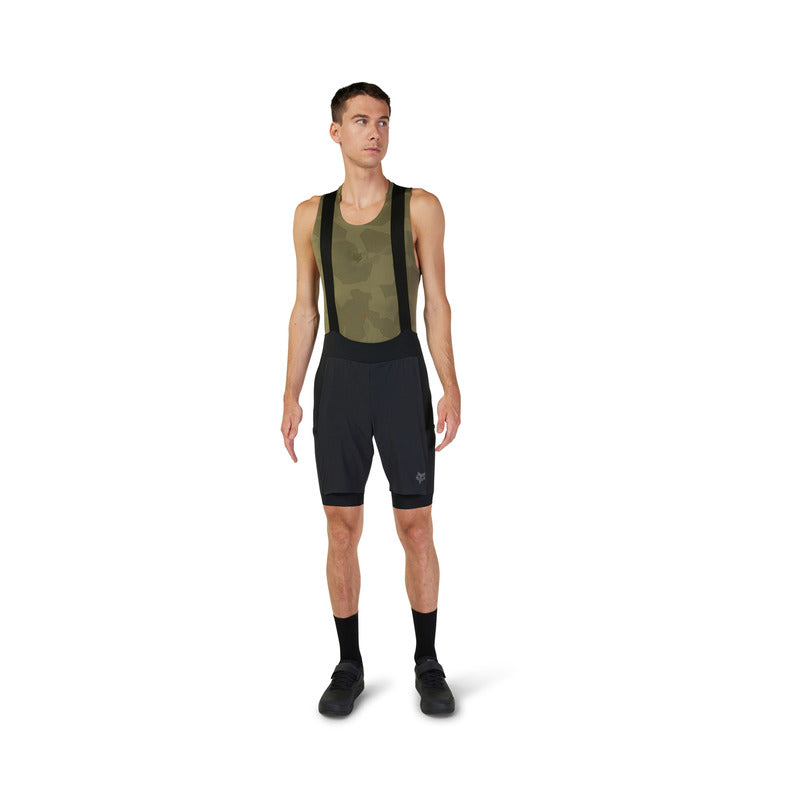 Fox Flexair Ascent Cargo Bib Shorts Black | RideHub