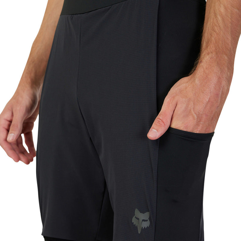 Fox Flexair Ascent Cargo Bib Shorts Black | RideHub