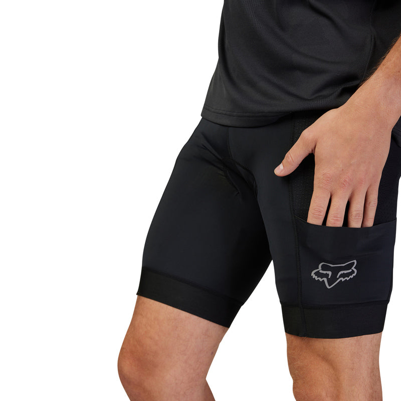 Fox Tecbase Liner Black Cycling Shorts | RideHub