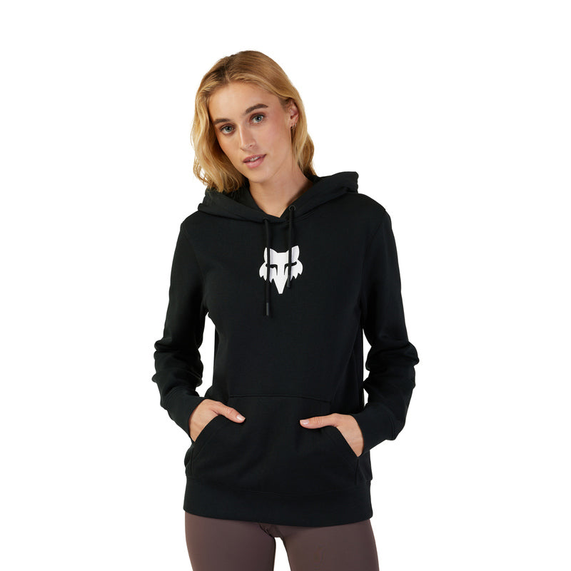 Fox Lady Head Black Hoodie