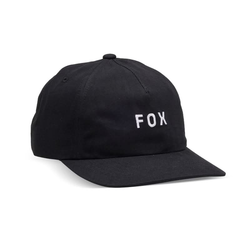 Fox Lady W Wordmark Adjustable Black Baseball Cap