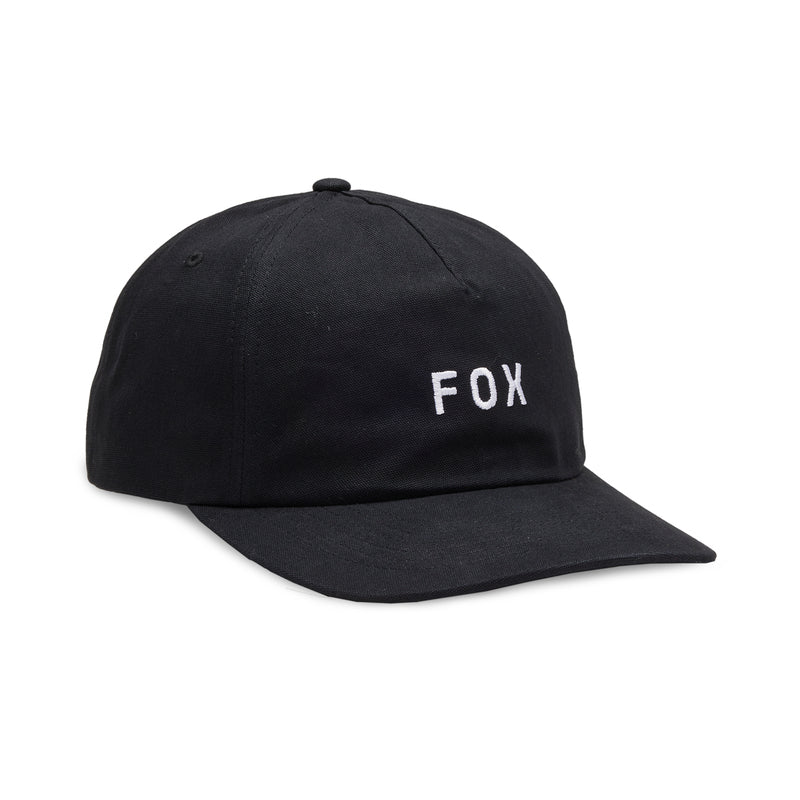 Fox Wordmark Adjustable Black Baseball Cap