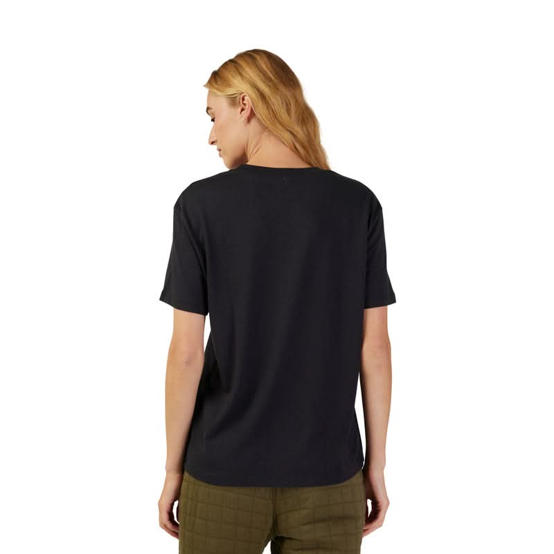 Fox Lady Fox Head T-Shirt Black