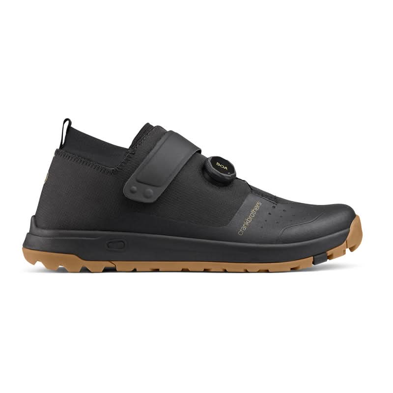Crankbrothers Stamp Trail Boa Shoes Black/Gold - Gum Outsole