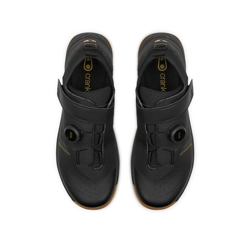 Crankbrothers Stamp Trail Boa Shoes Black/Gold - Gum Outsole