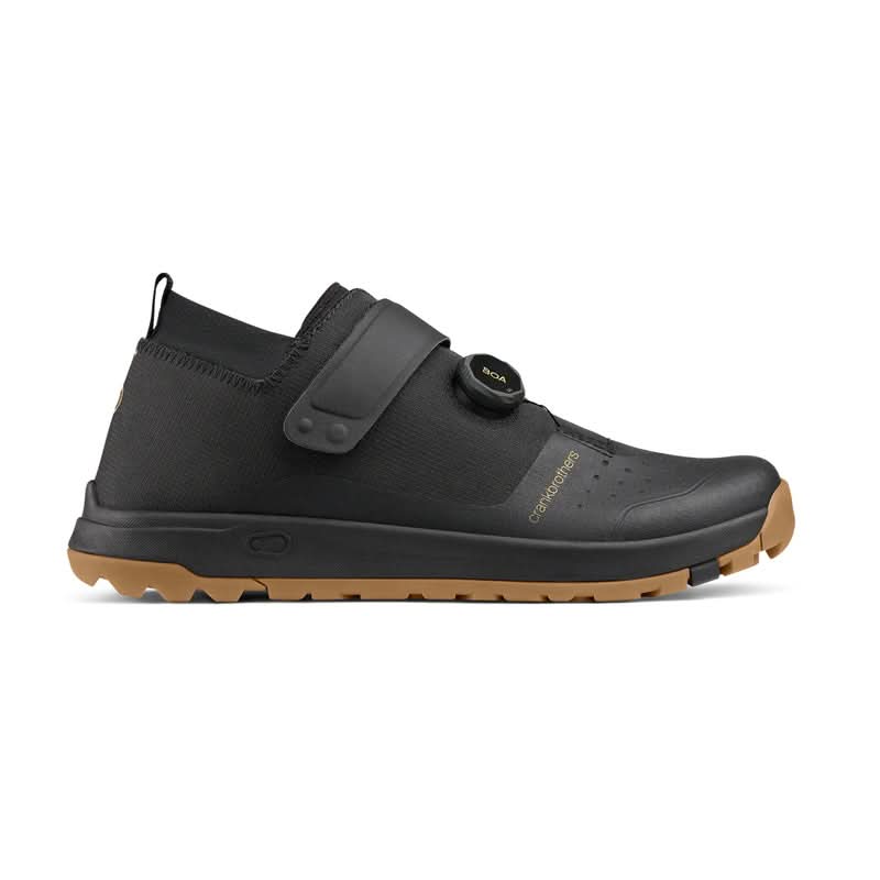 Crankbrothers Stamp Trail Boa Shoes Black/Gold - Gum Outsole