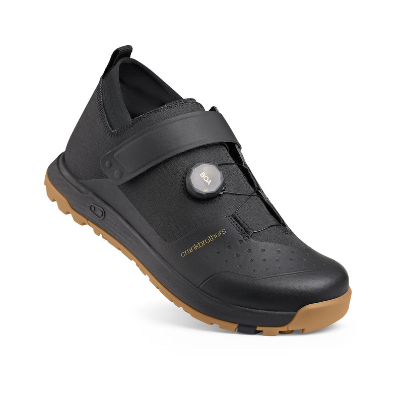 Crankbrothers Mallet Trail Boa Shoes Black/Gold - Gum Outsole