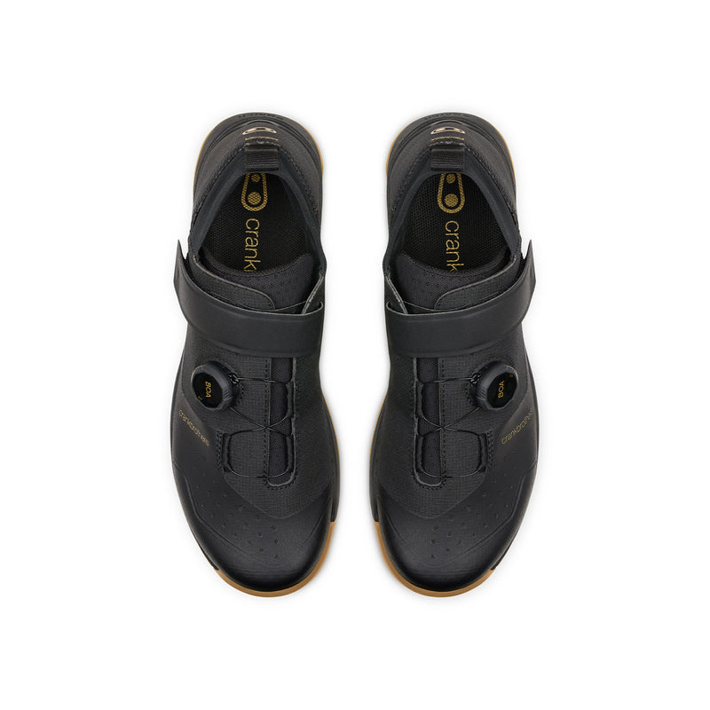 Crankbrothers Mallet Trail Boa Shoes Black/Gold - Gum Outsole