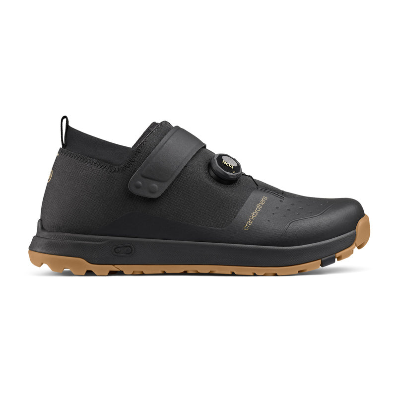 Crankbrothers Mallet Trail Boa Shoes Black/Gold - Gum Outsole
