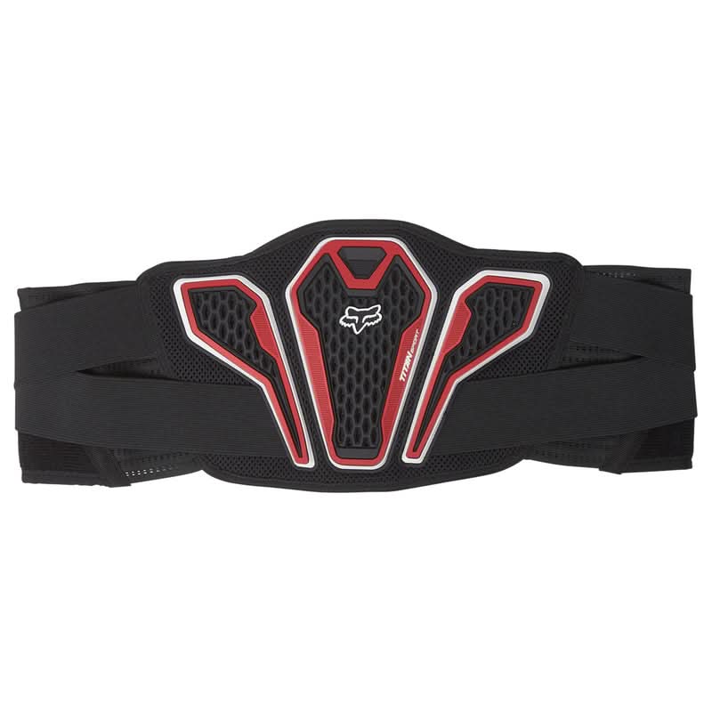 Fox Junior Titan Sport Belt Black Kidney Belt with Pads