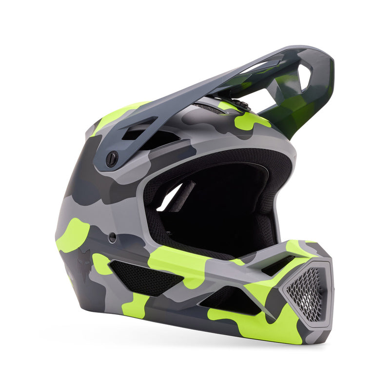 Fox Rampage White Camo Bike Helmet