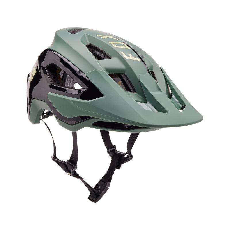 Fox Speedframe Pro Blocked Hunter Green Bike Helmet