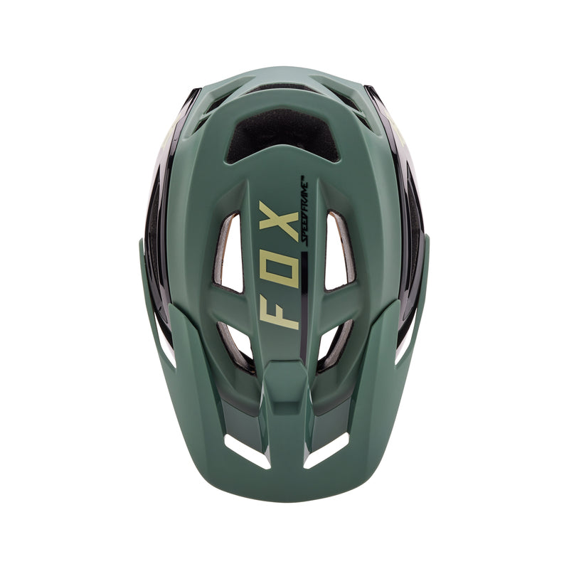 Fox Speedframe Pro Blocked Hunter Green Bike Helmet