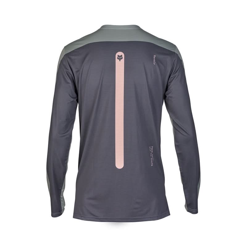 Fox Flexair Aviation Race Long Sleeve Cycling Jersey Grey Vintage | RideHub