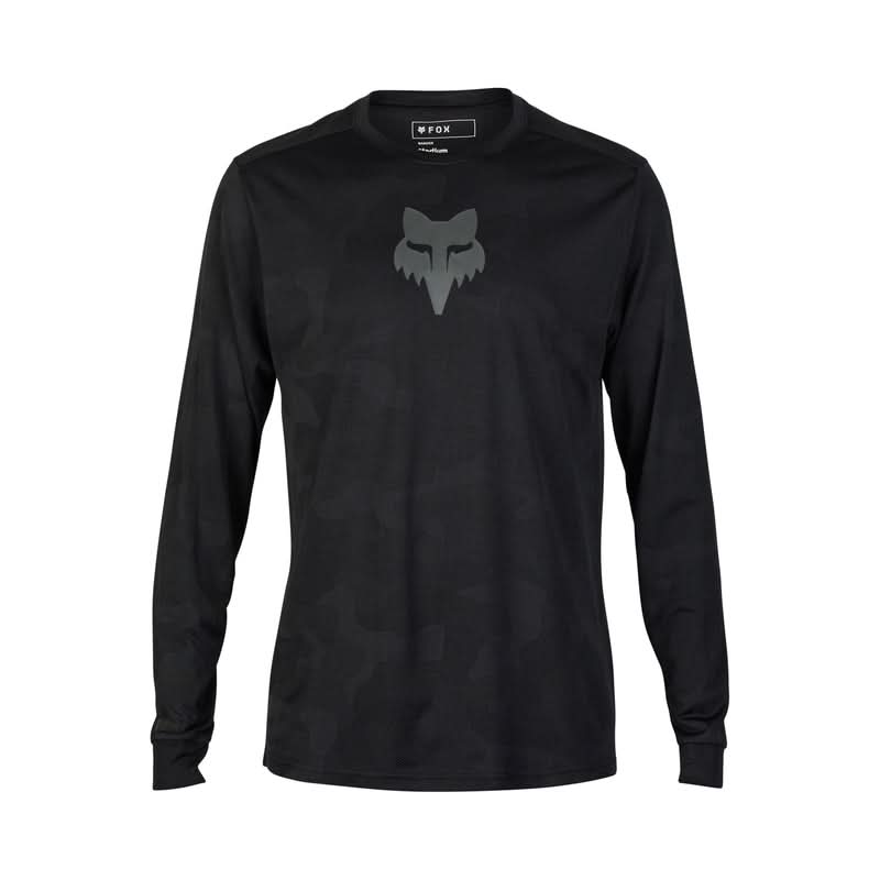 Fox Ranger TruDri Black Long Sleeve Cycling Jersey | RideHub