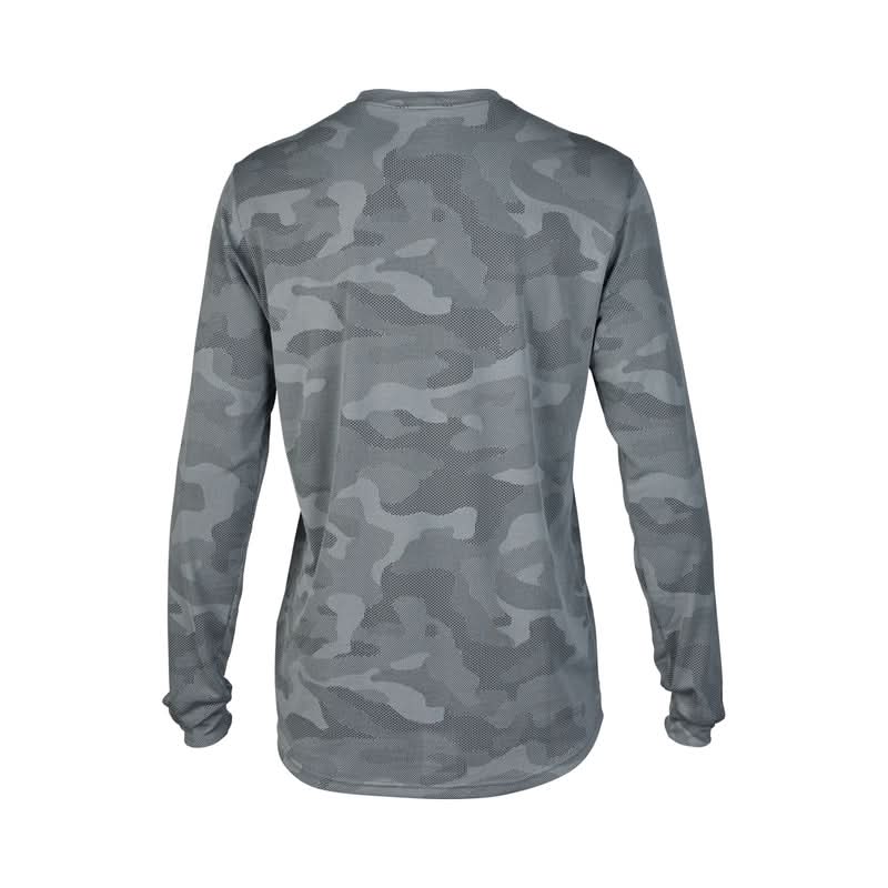 Fox Ranger Tru Dri Cloud Grey Long Sleeve Cycling Jersey | RideHub